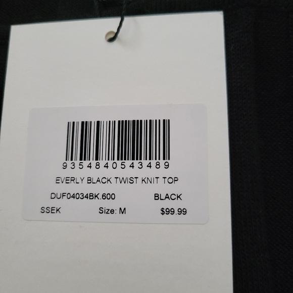 DISSH Everly knit top halter black Sz M - Picture 7 of 7